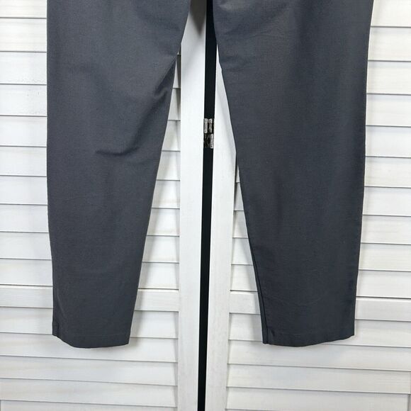 Elieen Fisher Gray Washable Stretch Crepe Pants‎ Slim Fit Ankle Pull On Size M - Picture 7 of 9